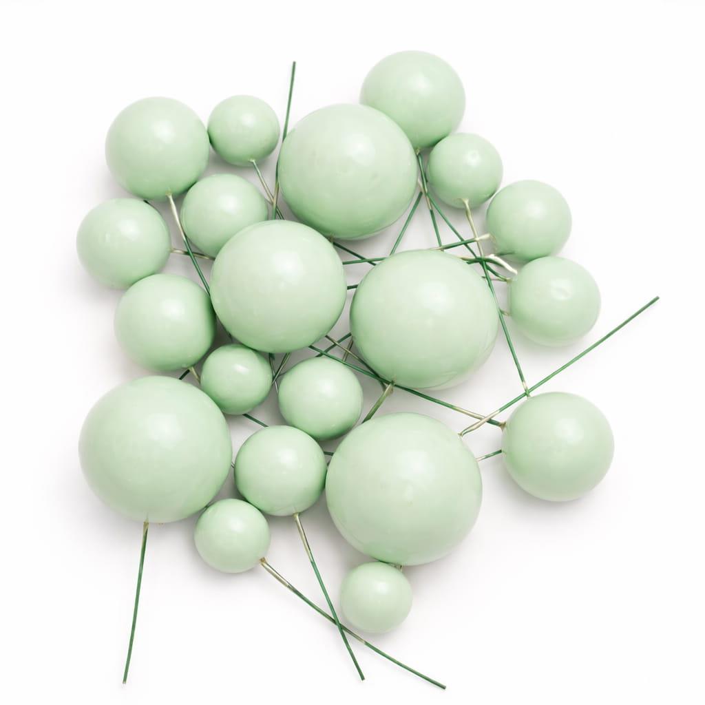 Bolas em Esferovite Verde Decorativas