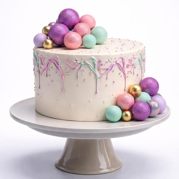 Bolas em Esferovite Violeta, Rosa, Azul Decorativas