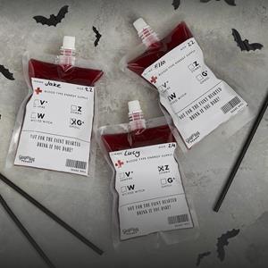Bolsas Transfusão de Sangue para Bebidas, 5 unid.