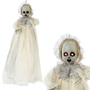 Boneca Assombrada com Luz nos Olhos, 90 cm