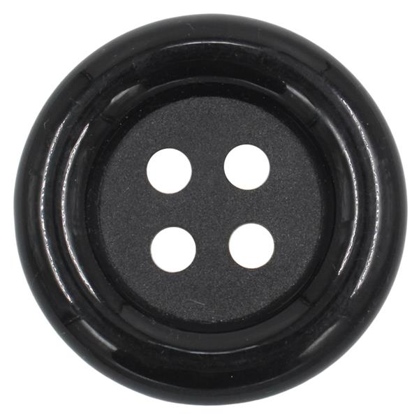Botão de Palhaço Preto, 7 cm