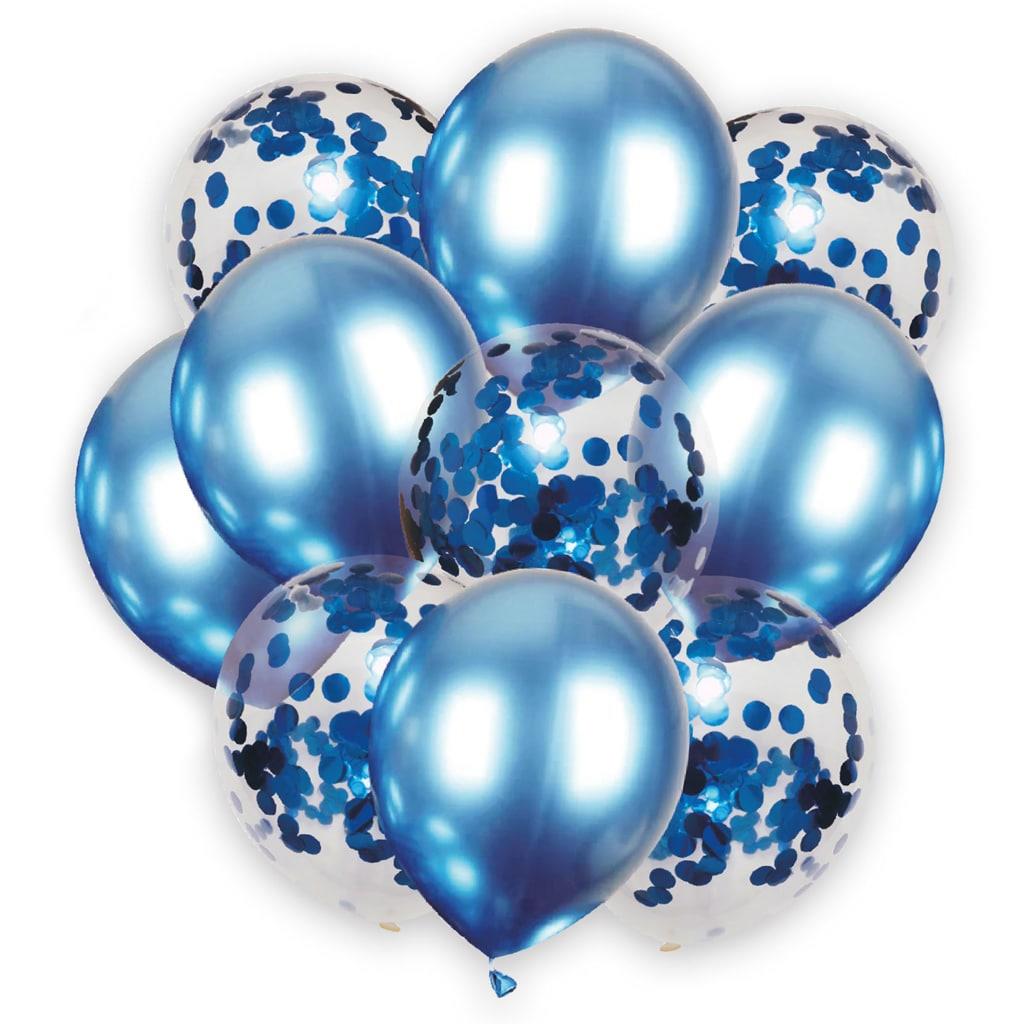 Bouquet de Balões Azul com Confetis