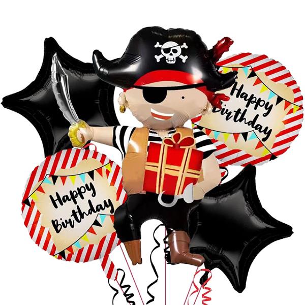 Bouquet de Balões Happy Birthday Pirata