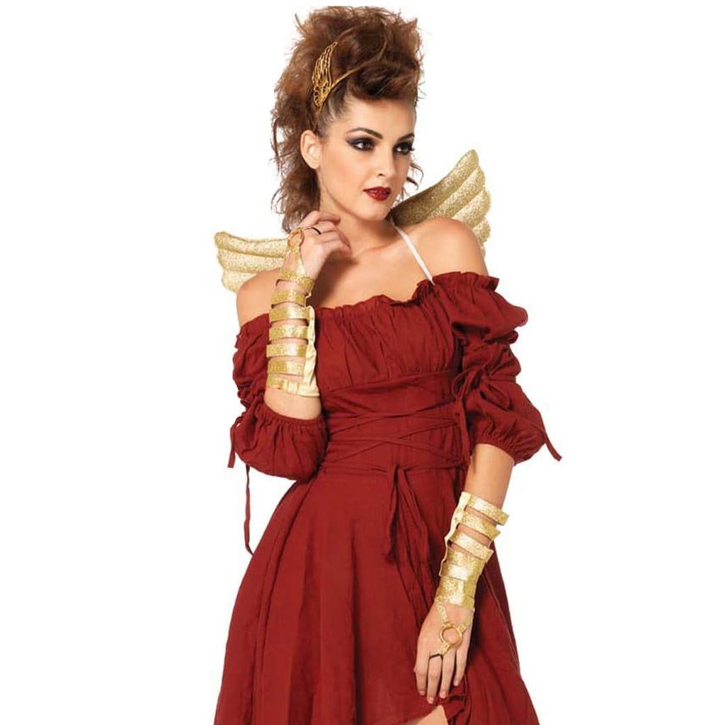 Braceletes Douradas de Deusa Grega Braceletes Douradas de Deusa Grega