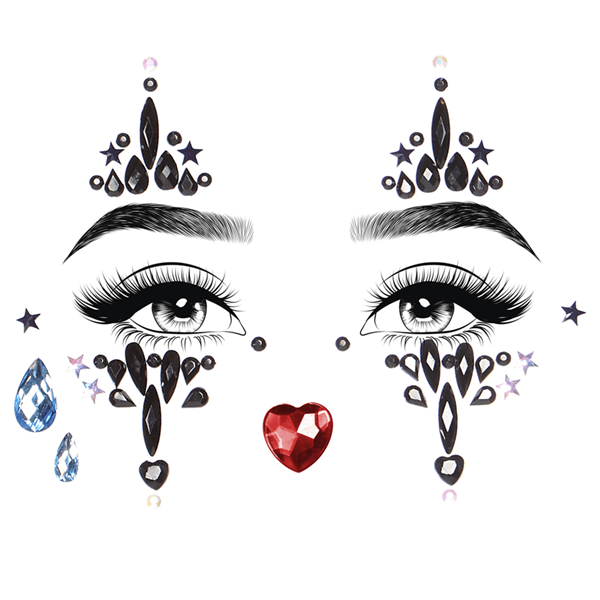 Brilhantes Adesivos Arlequina