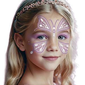 Brilhantes Adesivos Borboleta Roxa