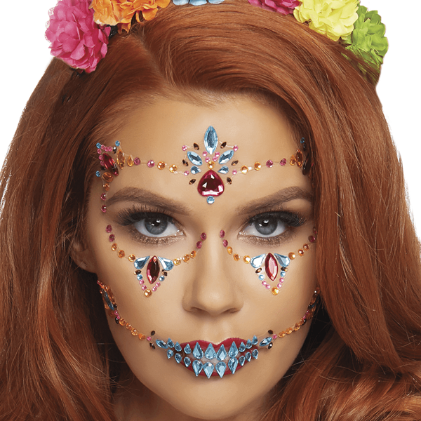 Brilhantes Adesivos Caveira Mexicana