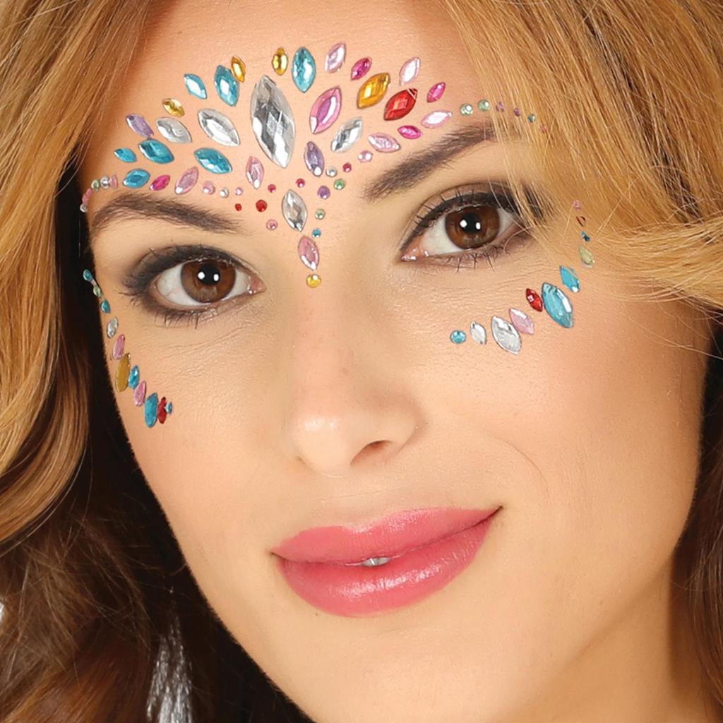 Brilhantes Adesivos Cristais Multicoloridos