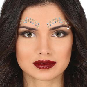 Brilhantes Adesivos Estrelas e Círculos Dourado e Branco