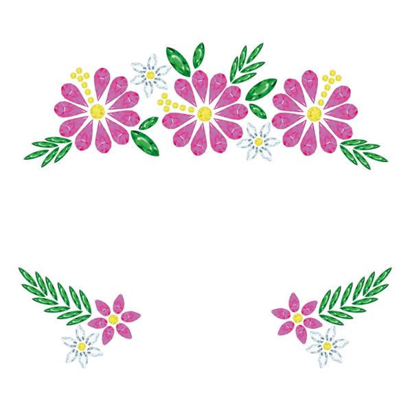 Brilhantes Adesivos Flores Havaianas