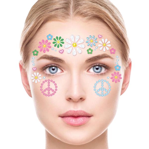 Brilhantes Adesivos Hippie Floral