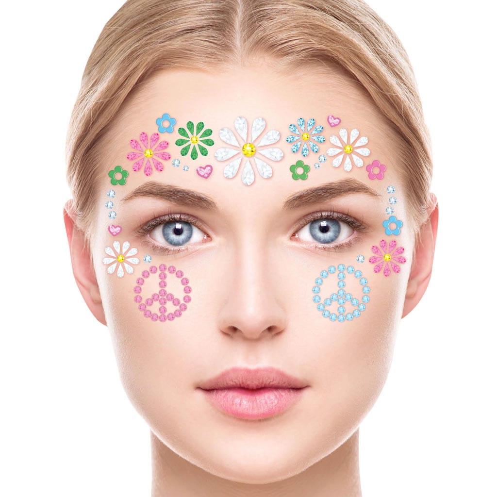 Brilhantes Adesivos Hippie Floral