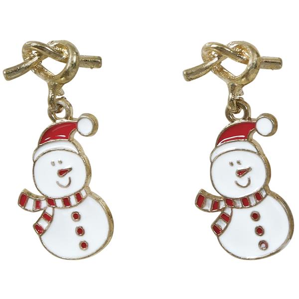 Brincos Bonecos de Neve