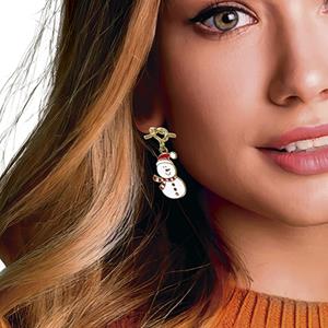 Brincos Bonecos de Neve Brincos Bonecos de Neve