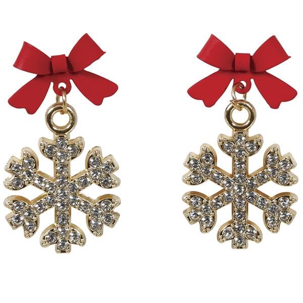 Brincos Flocos de Neve de Natal