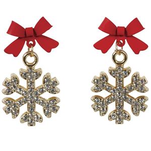Brincos Flocos de Neve de Natal Brincos Flocos de Neve de Natal