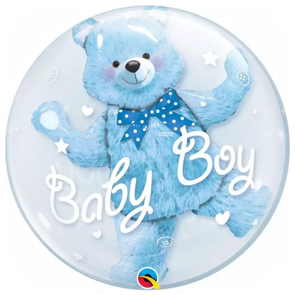 Bubble Baby Boy Urso Azul