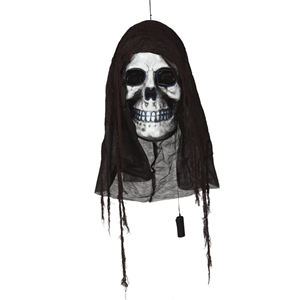 Cabeça Caveira com Luz, 90 x 31 Cm