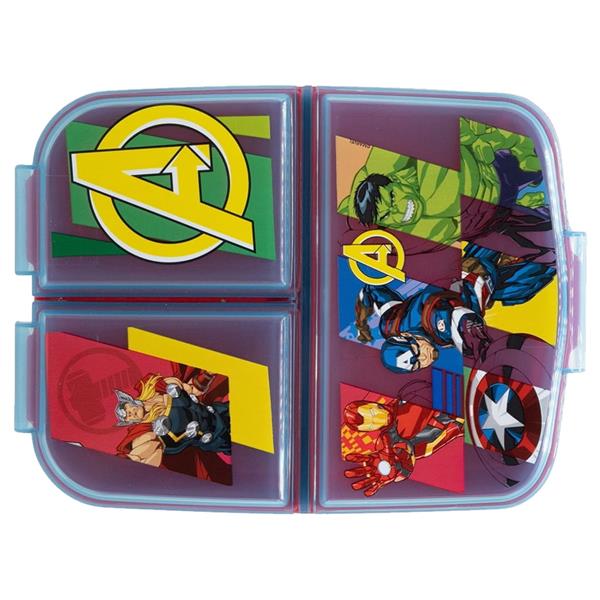 Caixa 3 Divisórias Avengers Seven Wonders