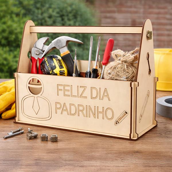 Caixa de Ferramentas Feliz Dia Padrinho