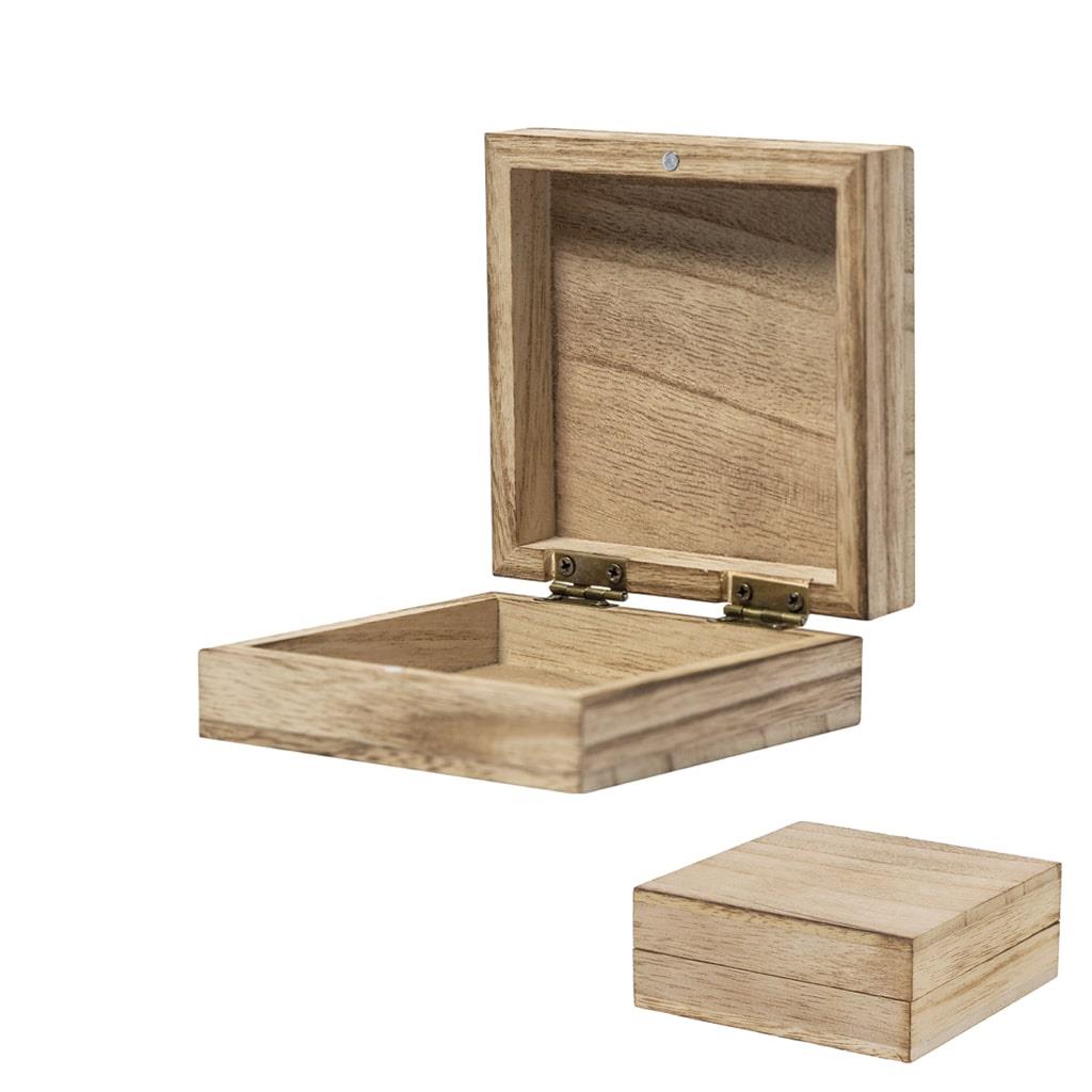 Caixa de Madeira Quadrada Caixa de Madeira Quadrada