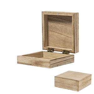 Caixa de Madeira Quadrada Caixa de Madeira Quadrada