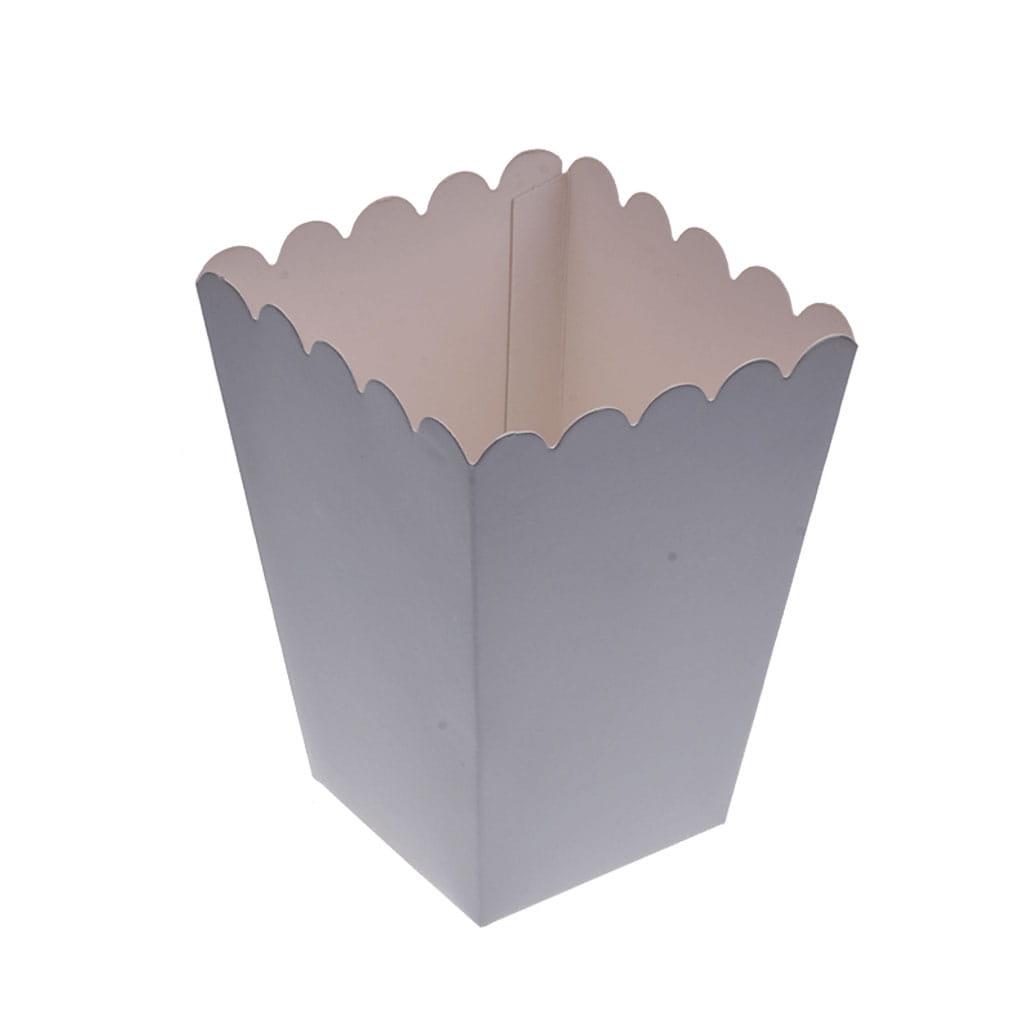 Caixas Pipocas Prateado, 6 Unid.