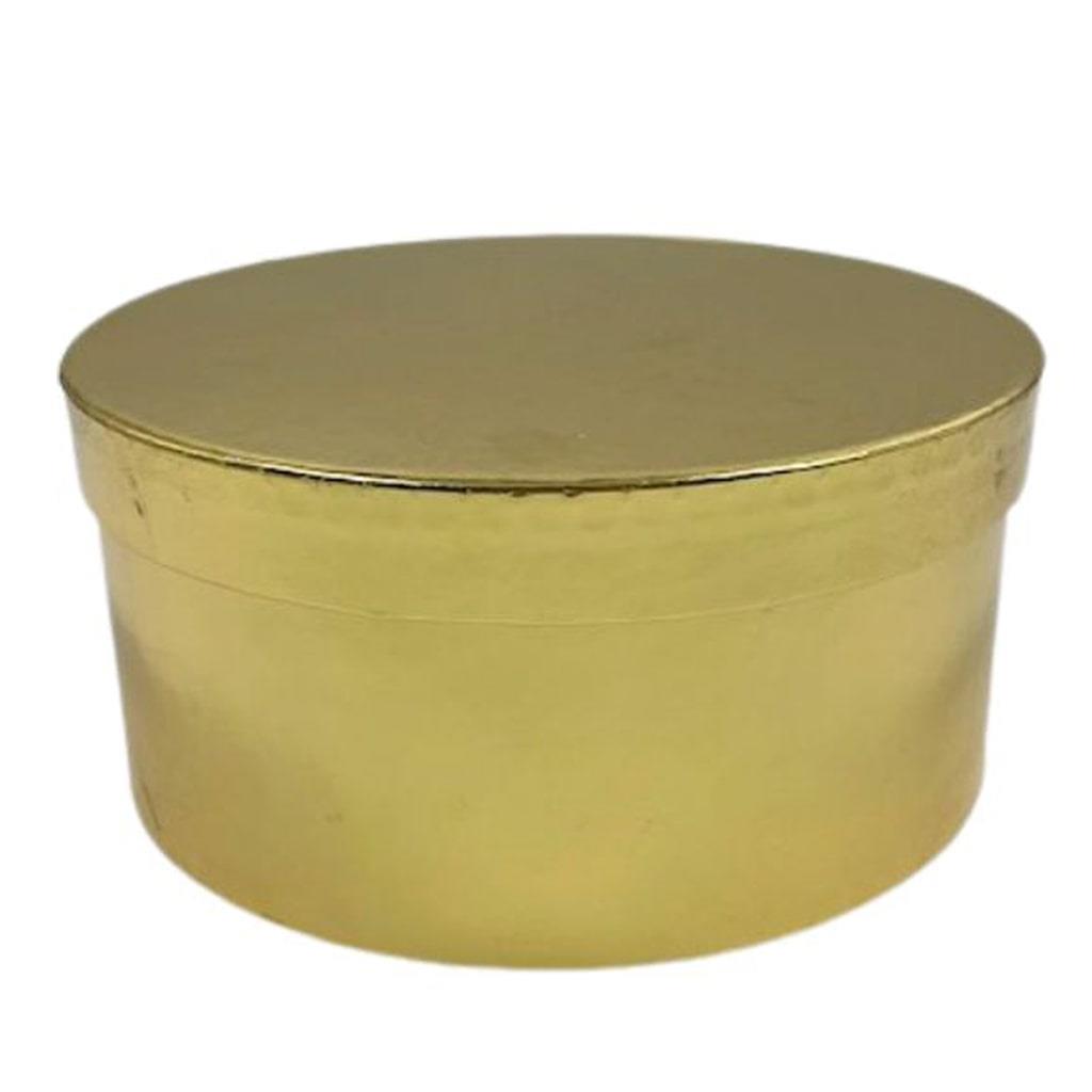 Caixa Redonda Dourada Grande Caixa Redonda Dourada Grande