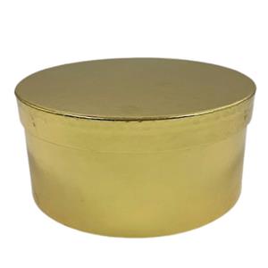 Caixa Redonda Dourada Grande