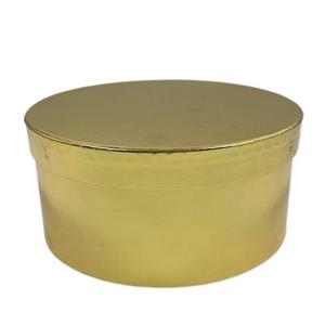 Caixa Redonda Dourada Média