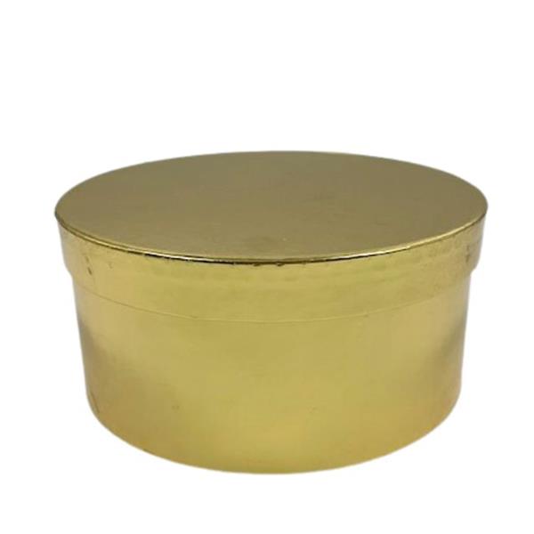 Caixa Redonda Dourada Pequena