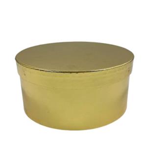 Caixa Redonda Dourada Pequena