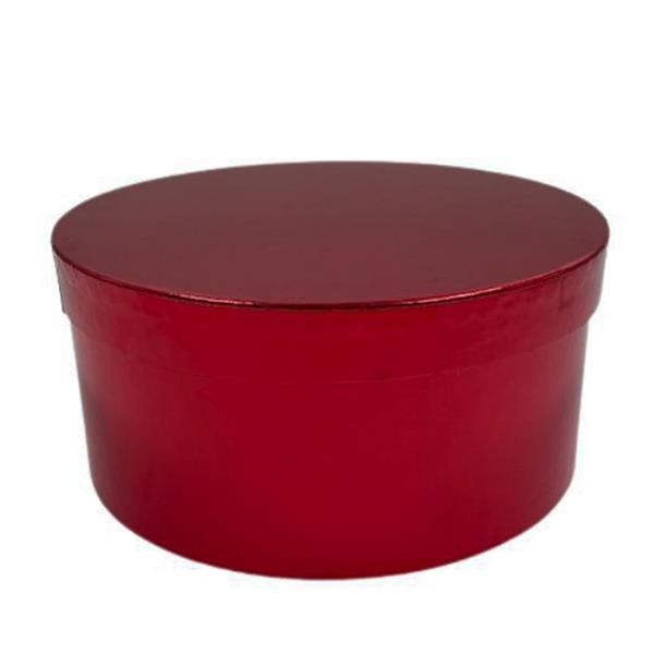 Caixa Redonda Vermelha Média Caixa Redonda Vermelha Média