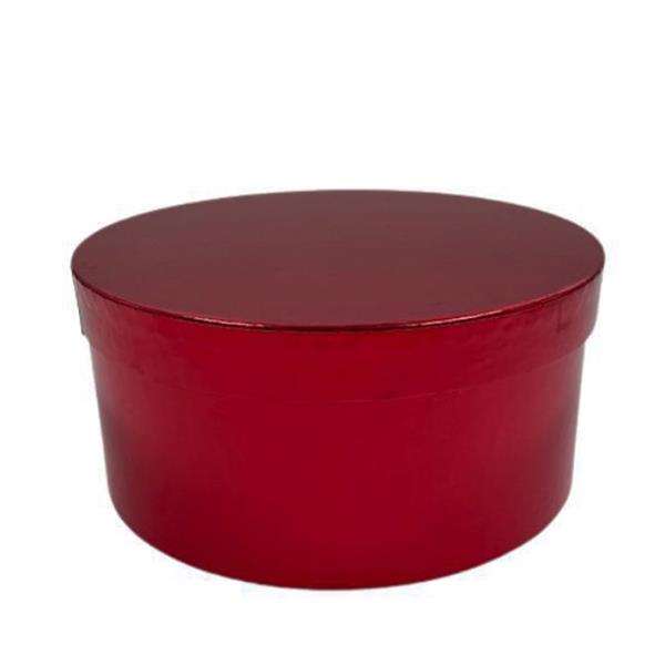 Caixa Redonda Vermelha Pequena