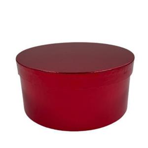 Caixa Redonda Vermelha Pequena