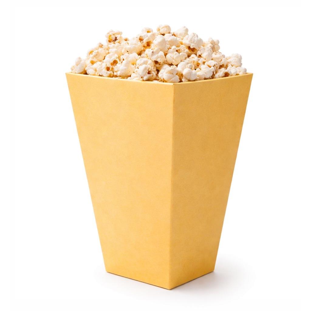 Caixas Pipocas Amarelo Pastel, 12 unid.