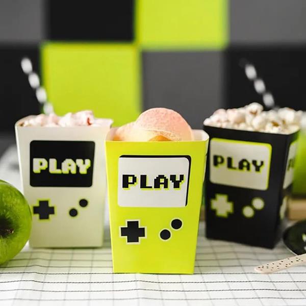 Caixas Pipocas Elementos Gamer, 6 unid.