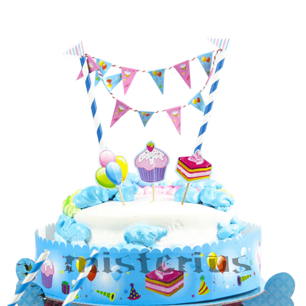 Cake Topper Azul