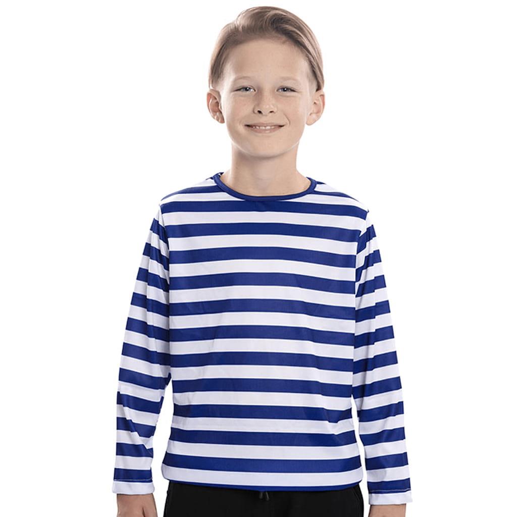 Camisola às riscas azuis e brancas, Criança