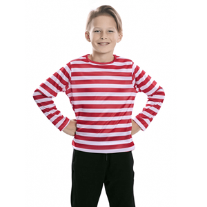 Camisola às riscas vermelhas e brancas, Criança