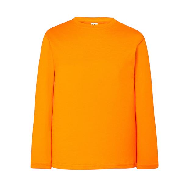 Camisola Básica Lisa Laranja, Criança