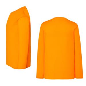 Camisola Básica Lisa Laranja, Criança