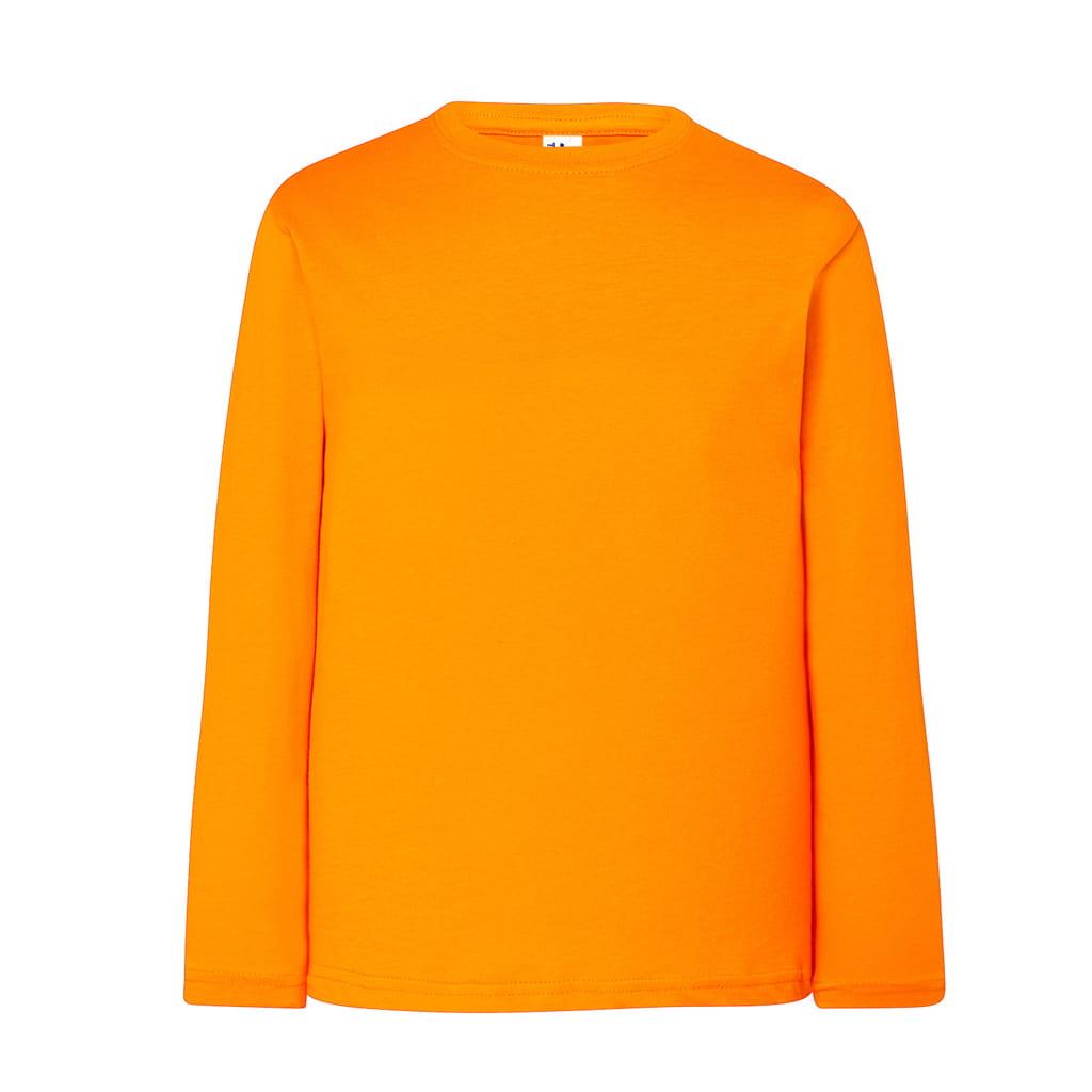 Camisola Básica Lisa Laranja, Criança