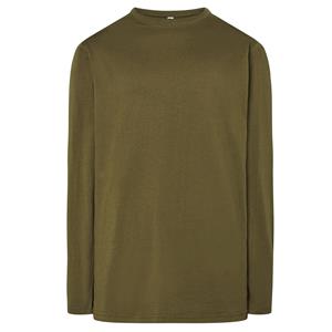 Camisola Básica Lisa Verde Tropa, Homem