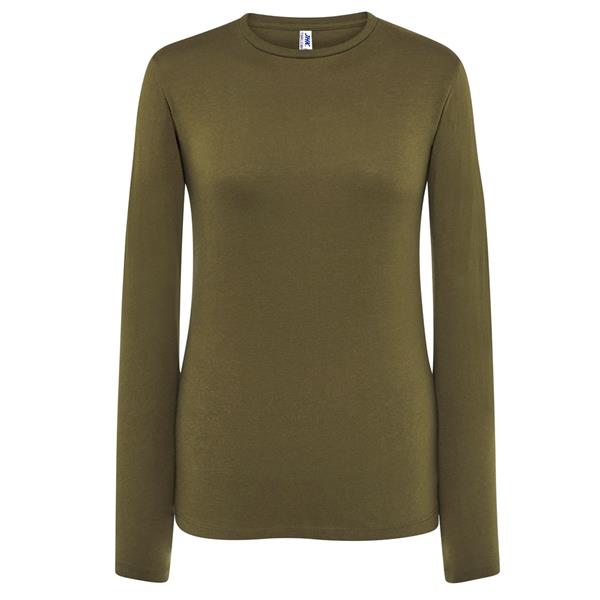 Camisola Básica Lisa Verde Tropa, Mulher