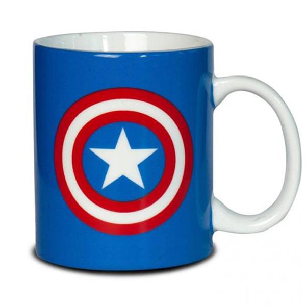 Caneca Capitão América Marvel em Cerâmica