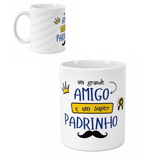 Caneca Mágica Grande Amigo Super Padrinho Caneca Mágica Grande Amigo Super Padrinho
