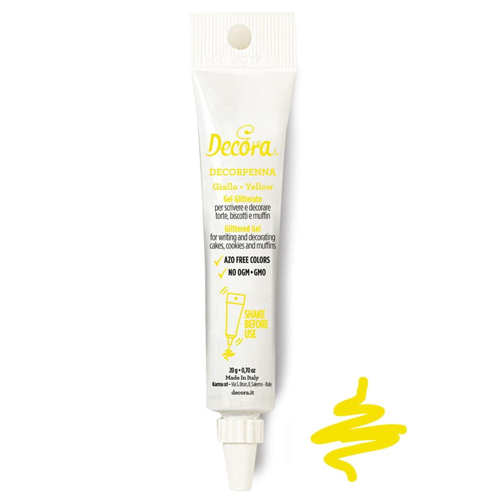 Caneta de Gel Alimentar Amarelo, 20 gr.