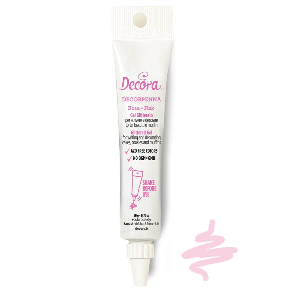 Caneta de Gel Alimentar Rosa, 20 gr.