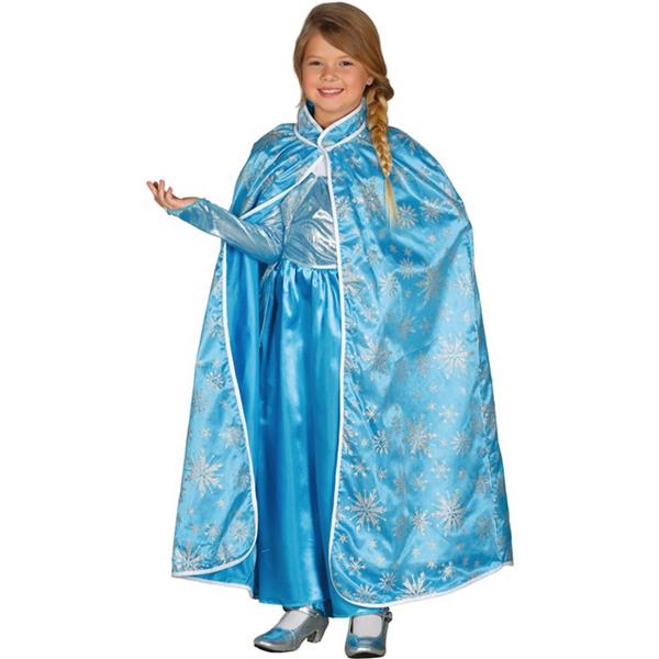 Capa Azul Princesa Frozen, Criança